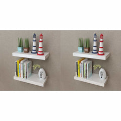 vidaXL Wall Shelves White