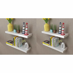 vidaXL Wall Shelves White