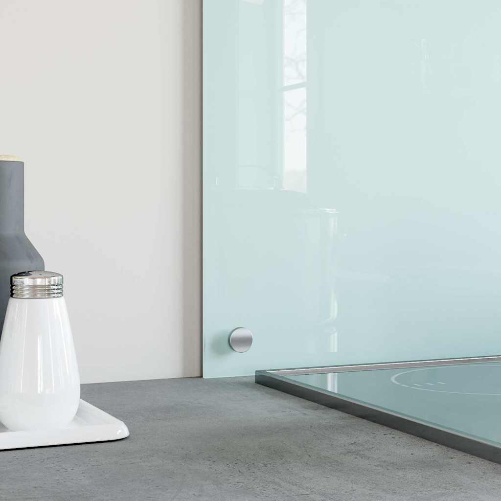 vidaXL Kitchen Backsplash Milk 80 x 50 cm Tempered Glass 4