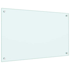 vidaXL Kitchen Backsplash Milk 80 x 50 cm Tempered Glass 5