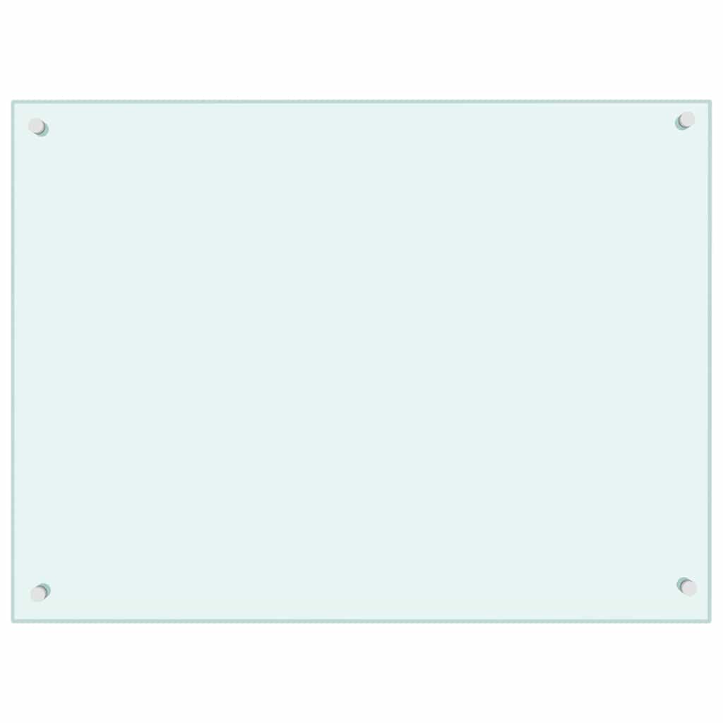vidaXL Kitchen Backsplash Milk 80 x 60 cm Tempered Glass 2