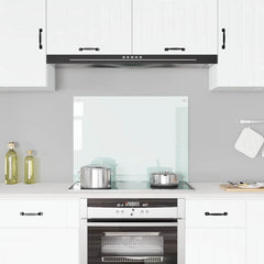vidaXL Kitchen Backsplash Milk 80 x 60 cm Tempered Glass 1