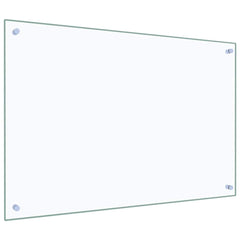 vidaXL Kitchen Backsplash Transparent 90 x 60 cm Tempered Glass 5