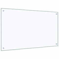 vidaXL Kitchen Backsplash Transparent 100 x 60 cm Tempered Glass 5