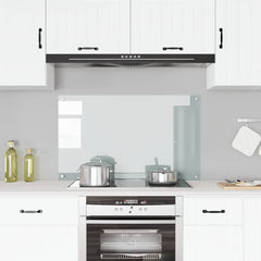 vidaXL Kitchen Backsplash Transparent 100 x 60 cm Tempered Glass 1