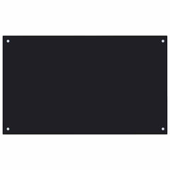 vidaXL Kitchen Backsplash Black 100 x 60 cm Tempered Glass 2