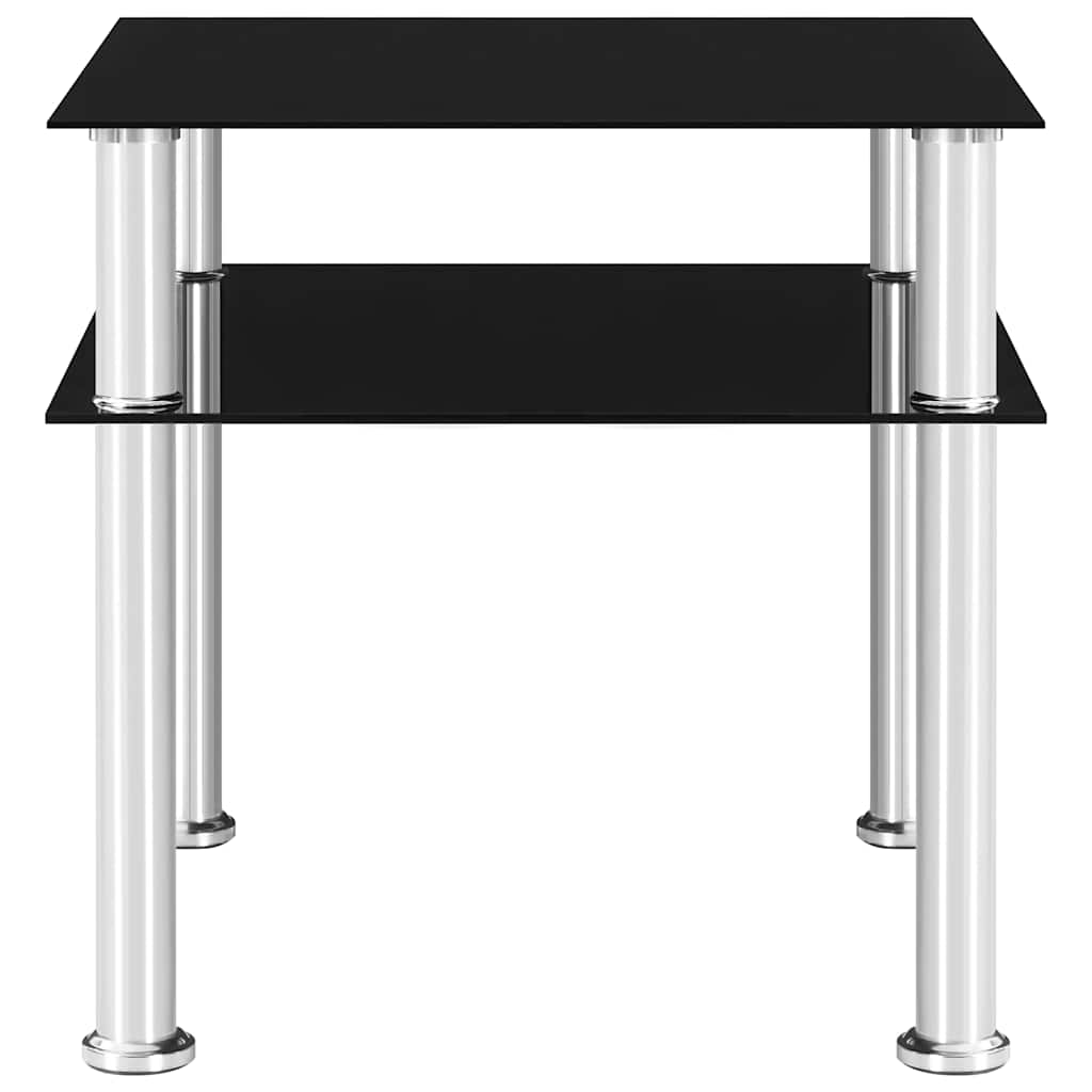 vidaXL Side Table | Black | Tempered glass | Medium | Modern | Side Table 3