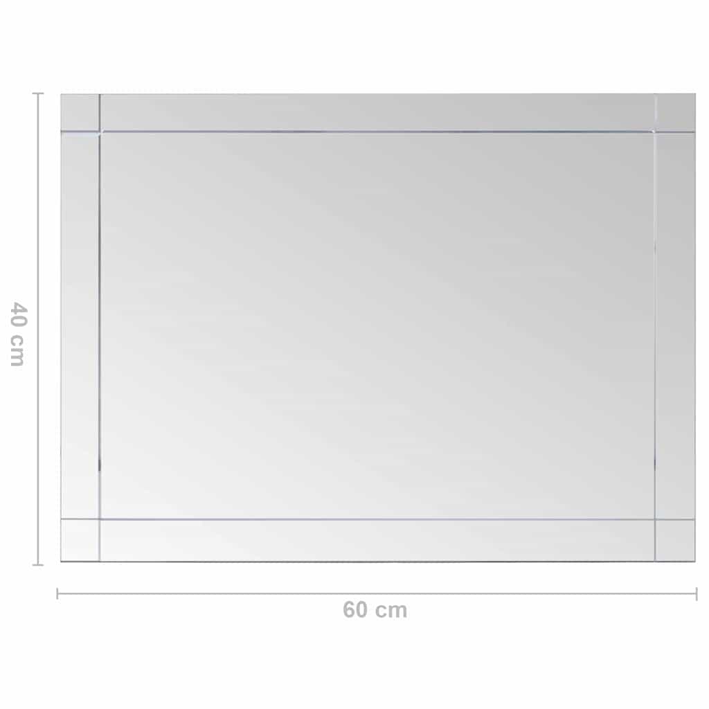 vidaXL Wall Mirror | Transparent | Glass | Medium | Mirror | Wall Mirror 6