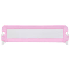 vidaXL Toddler Safety Bed Rail Pink 120x42 cm Polyester 3