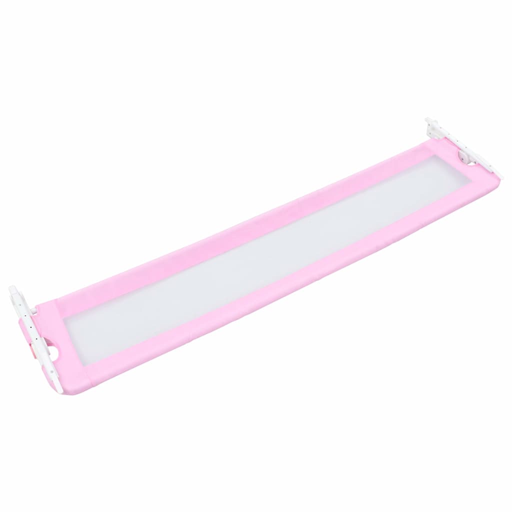 10171 vidaXL Toddler Safety Bed Rail Pink 180x42 cm Polyester 4