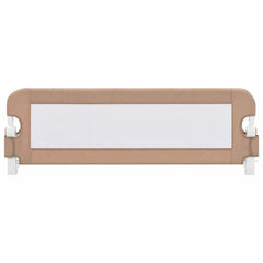 vidaXL Toddler Safety Bed Rail Taupe 120x42 cm Polyester 3
