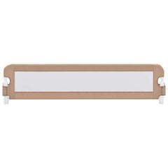 vidaXL Toddler Safety Bed Rail Taupe 180x42 cm Polyester 3