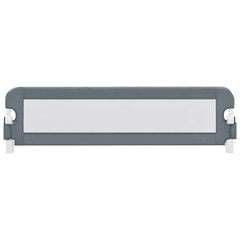 vidaXL Toddler Safety Bed Rail Grey 120x42 cm Polyester 3