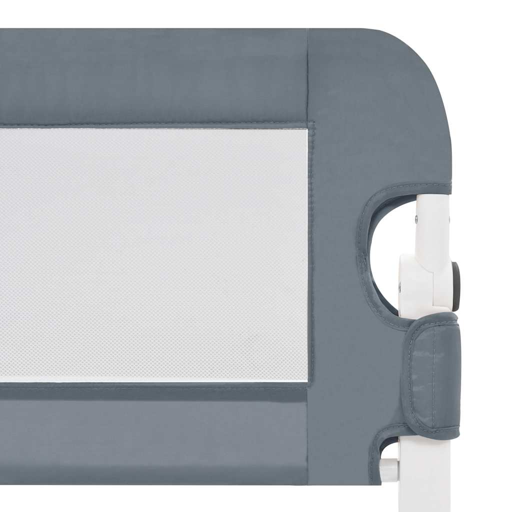 vidaXL Toddler Safety Bed Rail Grey 180x42 cm Polyester 5
