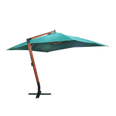 vidaXL Floating Garden Parasol | Green | Polyester | Large | Height-Adjustable 1