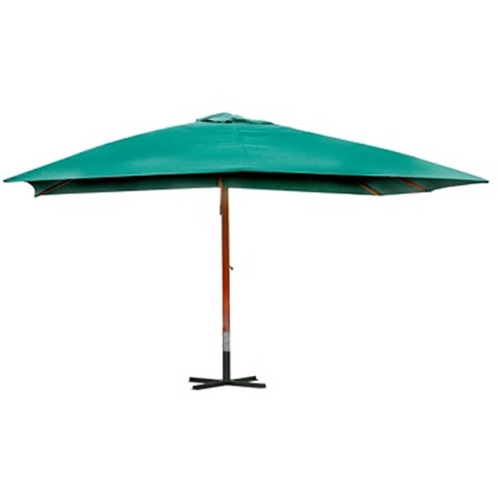 vidaXL Floating Garden Parasol | Green | Polyester | Large | Height-Adjustable 2