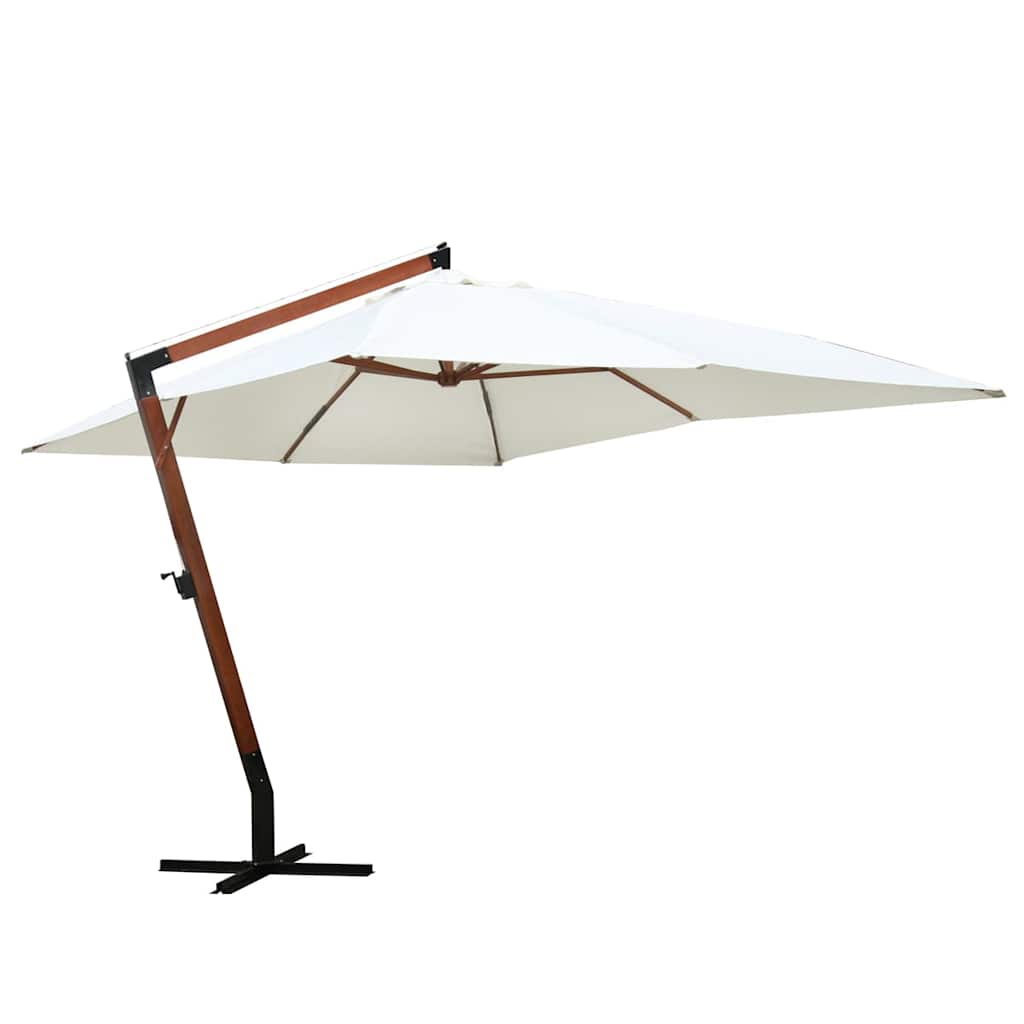 vidaXL Garden Parasol 300 x 400 cm White 1