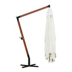 vidaXL Garden Parasol 300 x 400 cm White 3
