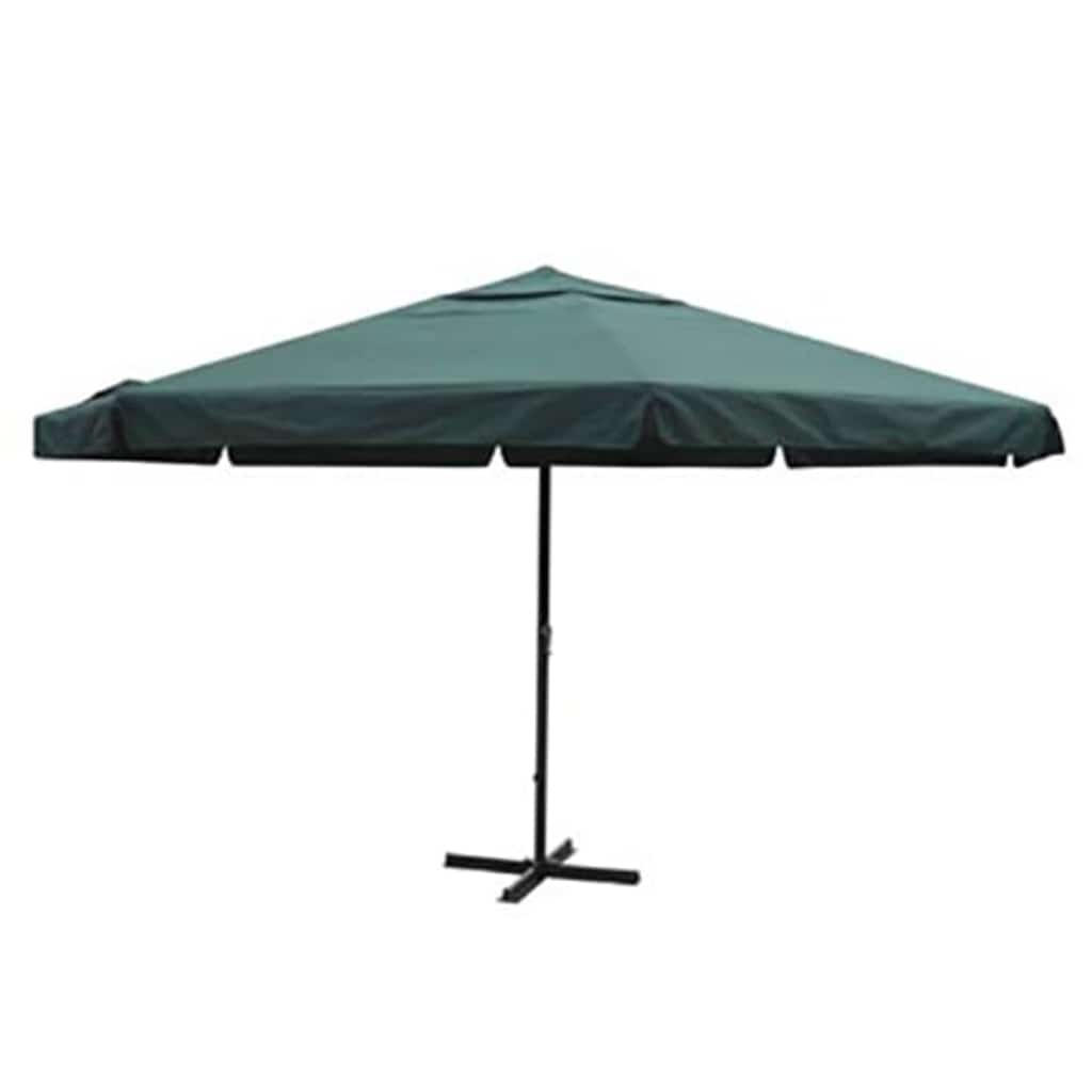 vidaXL Garden Parasol Green Aluminium 500 cm 1