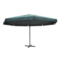 vidaXL Garden Parasol Green Aluminium 500 cm 2