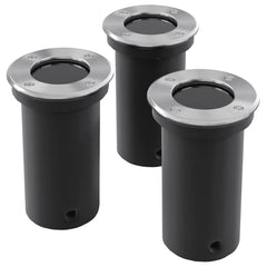 40393 vidaXL Outdoor Ground Lights 3 pcs Round 2