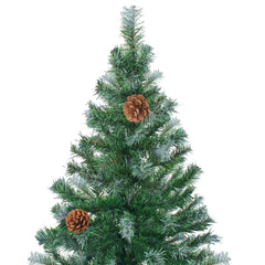 vidaXL Artificial Christmas Tree with Pinecones 210 cm 3