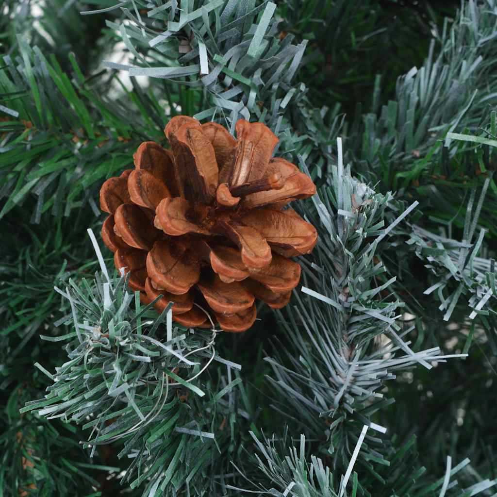 vidaXL Artificial Christmas Tree with Pinecones 210 cm 5