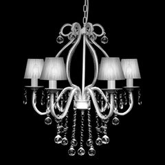 60338 vidaXL Chandelier with 2300 Crystals White 2