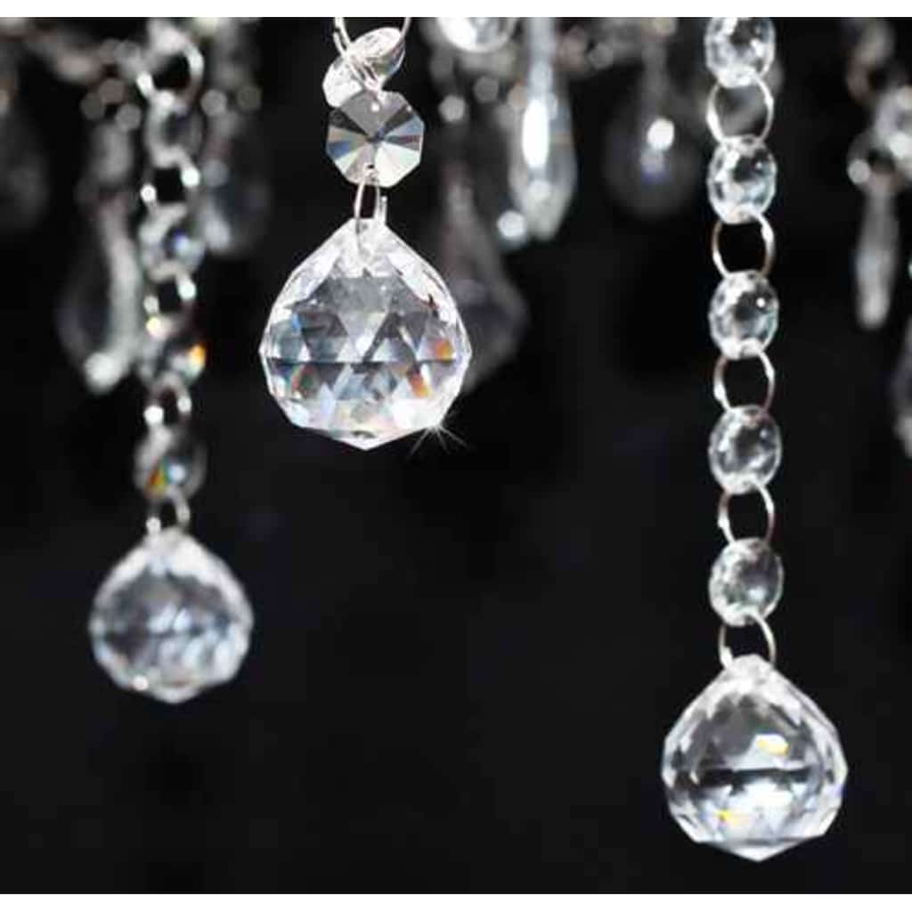 60338 vidaXL Chandelier with 2300 Crystals White 4