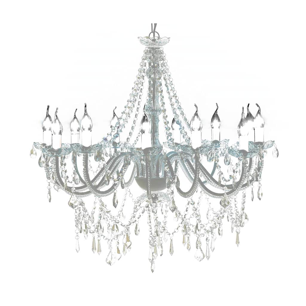 60339 vidaXL Chandelier with 1600 Crystals 1