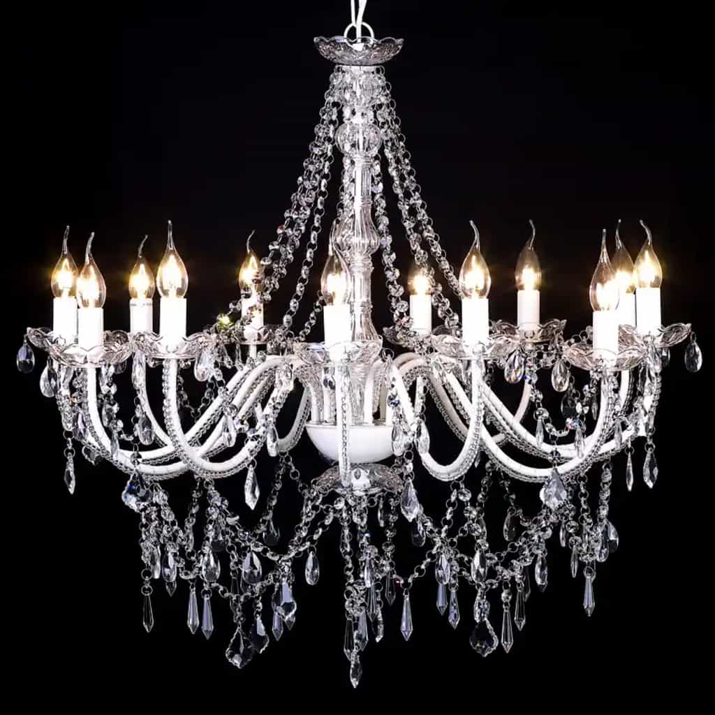 60339 vidaXL Chandelier with 1600 Crystals 2