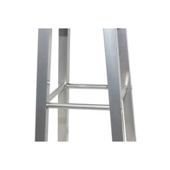 vidaXL Bar Stool | Set of 2 | Brown and Silver | Steel Frame with MDF Seat 2