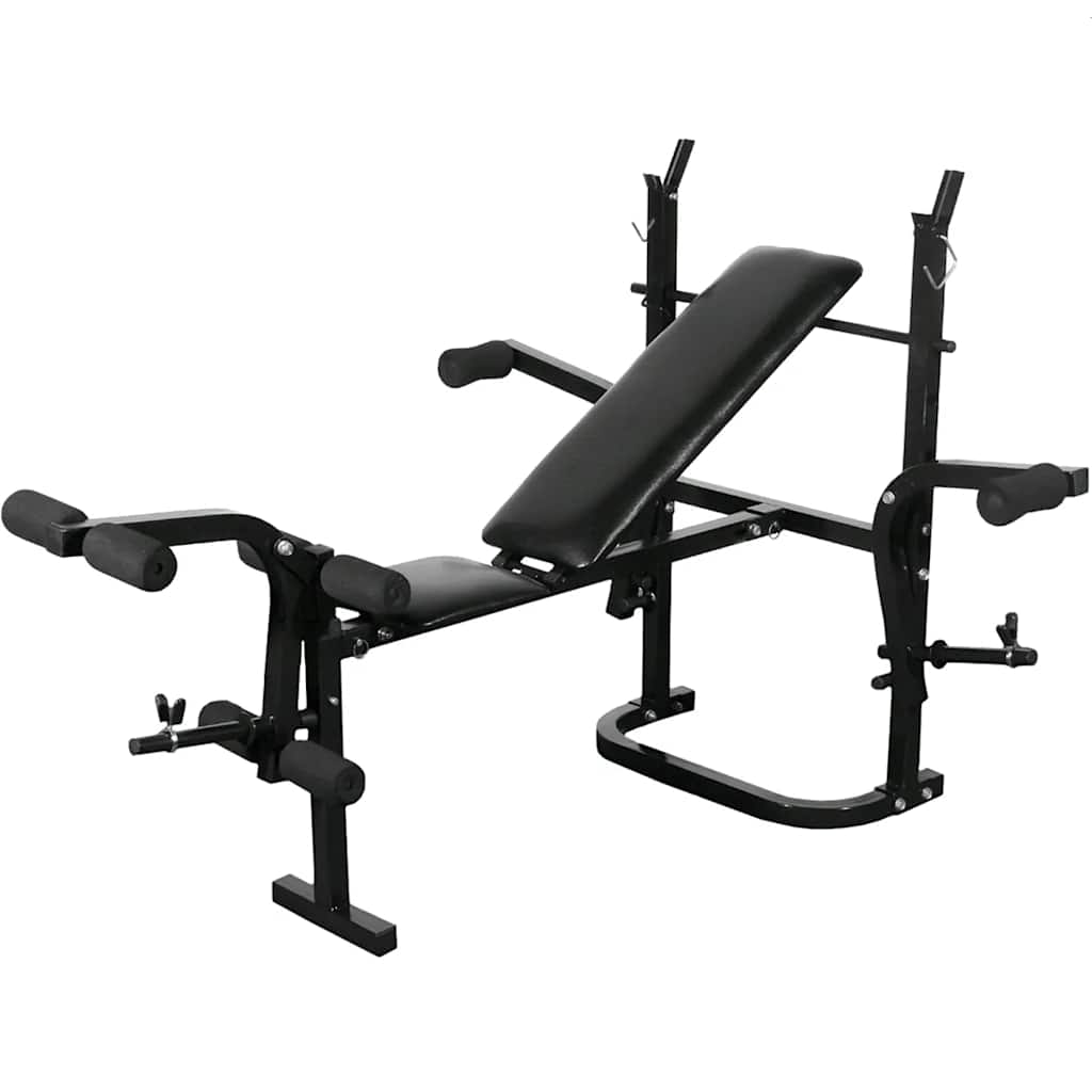 90138 vidaXL Weight Bench Black 1