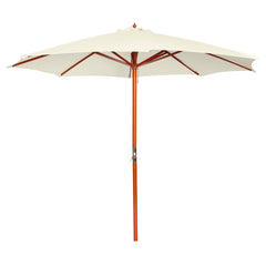 vidaXL Garden Parasol 300x258 cm Sand White 1