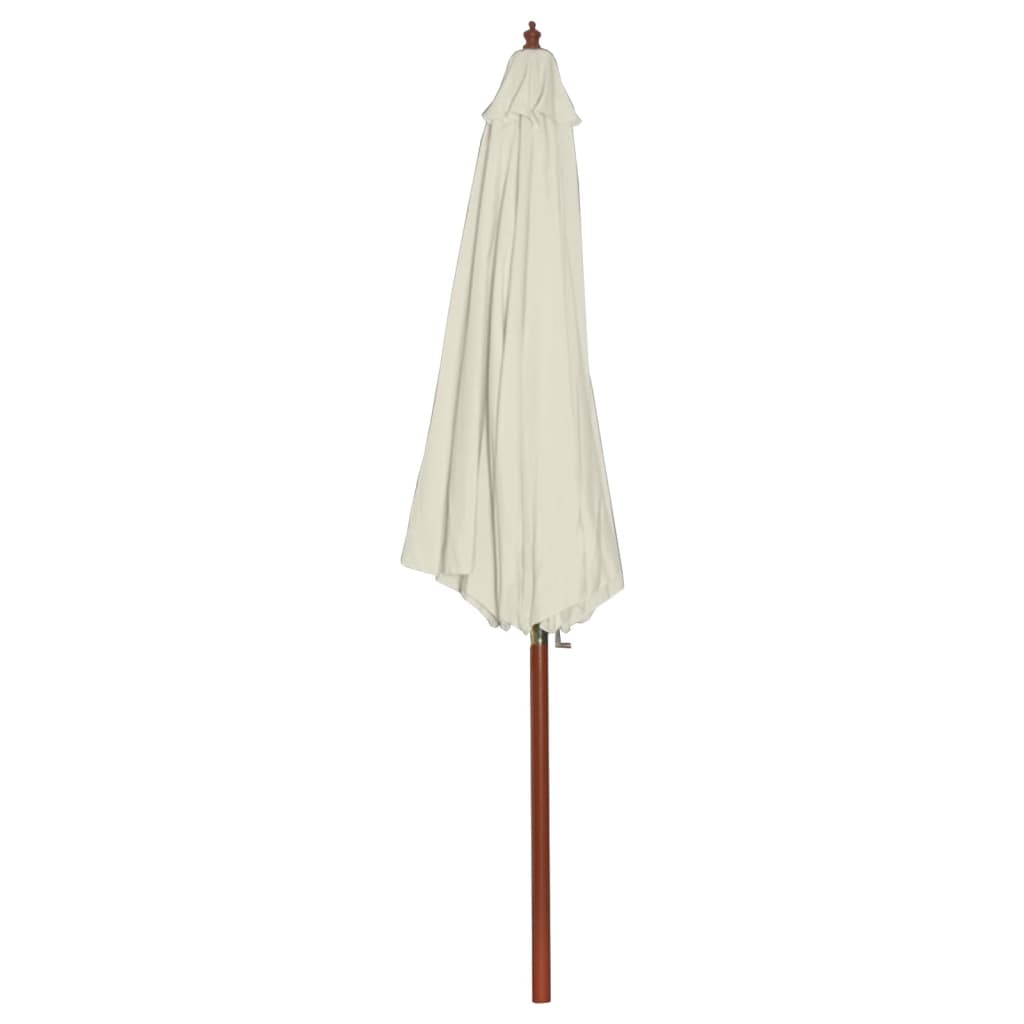 vidaXL Garden Parasol 300x258 cm Sand White 2