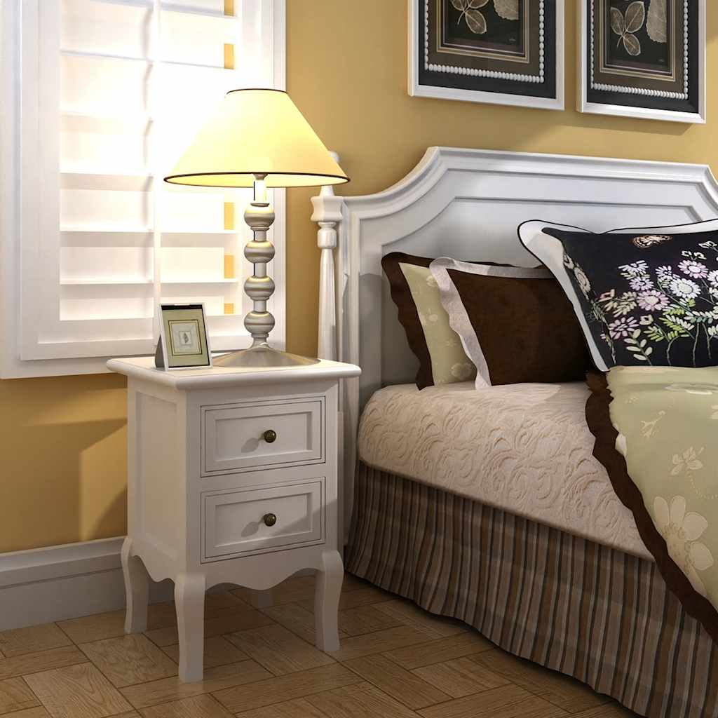 Bedside Cabinets in White