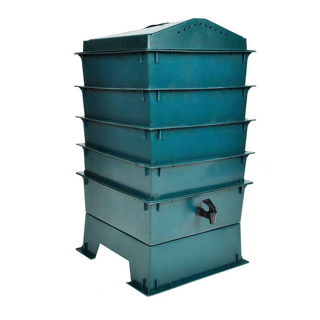 vidaXL 4-Tray Worm Factory 42x42x60 cm 1