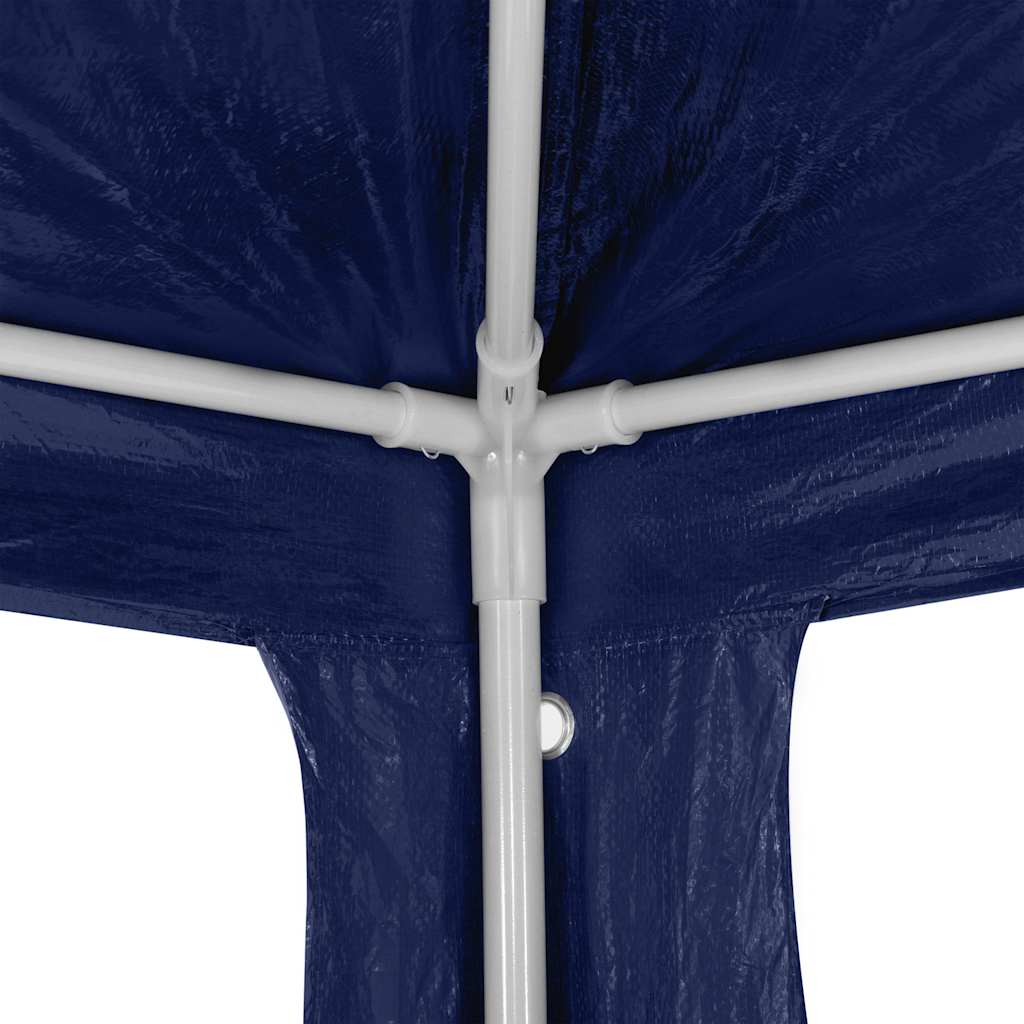vidaXL Gazebo | Blue | Polyethylene, Steel | Large |  Foldable  | Gazebo 4