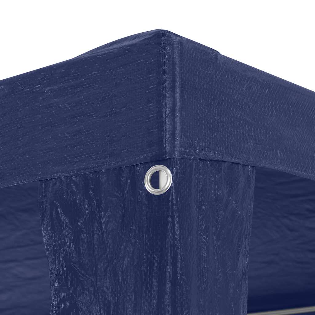 vidaXL Gazebo | Blue | Polyethylene, Steel | Large |  Foldable  | Gazebo 5