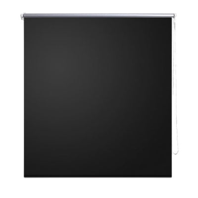 Roller Blind Blackout 100 x 175 cm Black