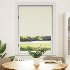vidaXL Roller blind blackout 124.4x175 cm Fabric Width 120 cm off white 1