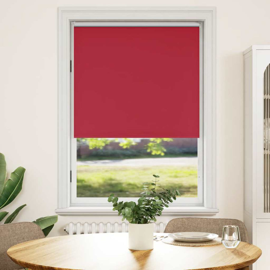 vidaXL Roller blind blackout 124,4x175 cm Fabric Width 120 cm red 1