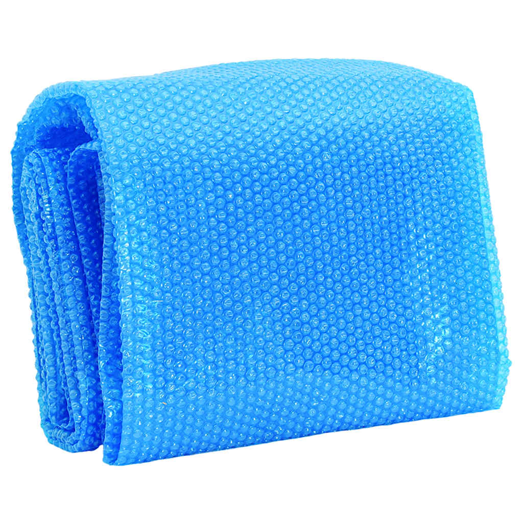 90346 vidaXL Floating Round PE Solar Pool Film 455 cm Blue 2