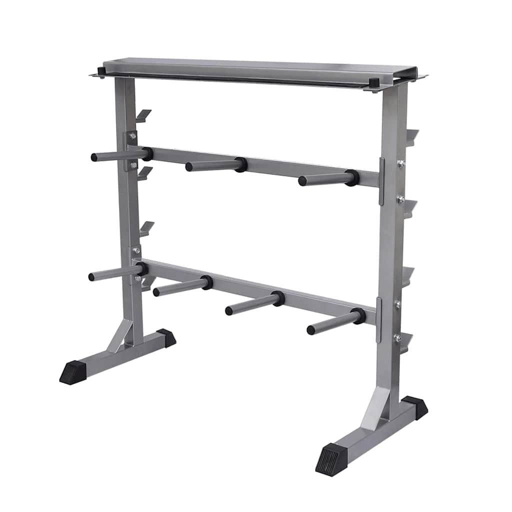 vidaXL Dumbbell barbell rack 1