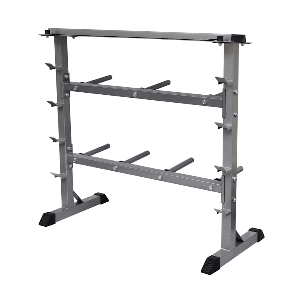 vidaXL Dumbbell barbell rack 3
