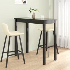 vidaXL Bar Table MDF Black 115x55x107 cm 1