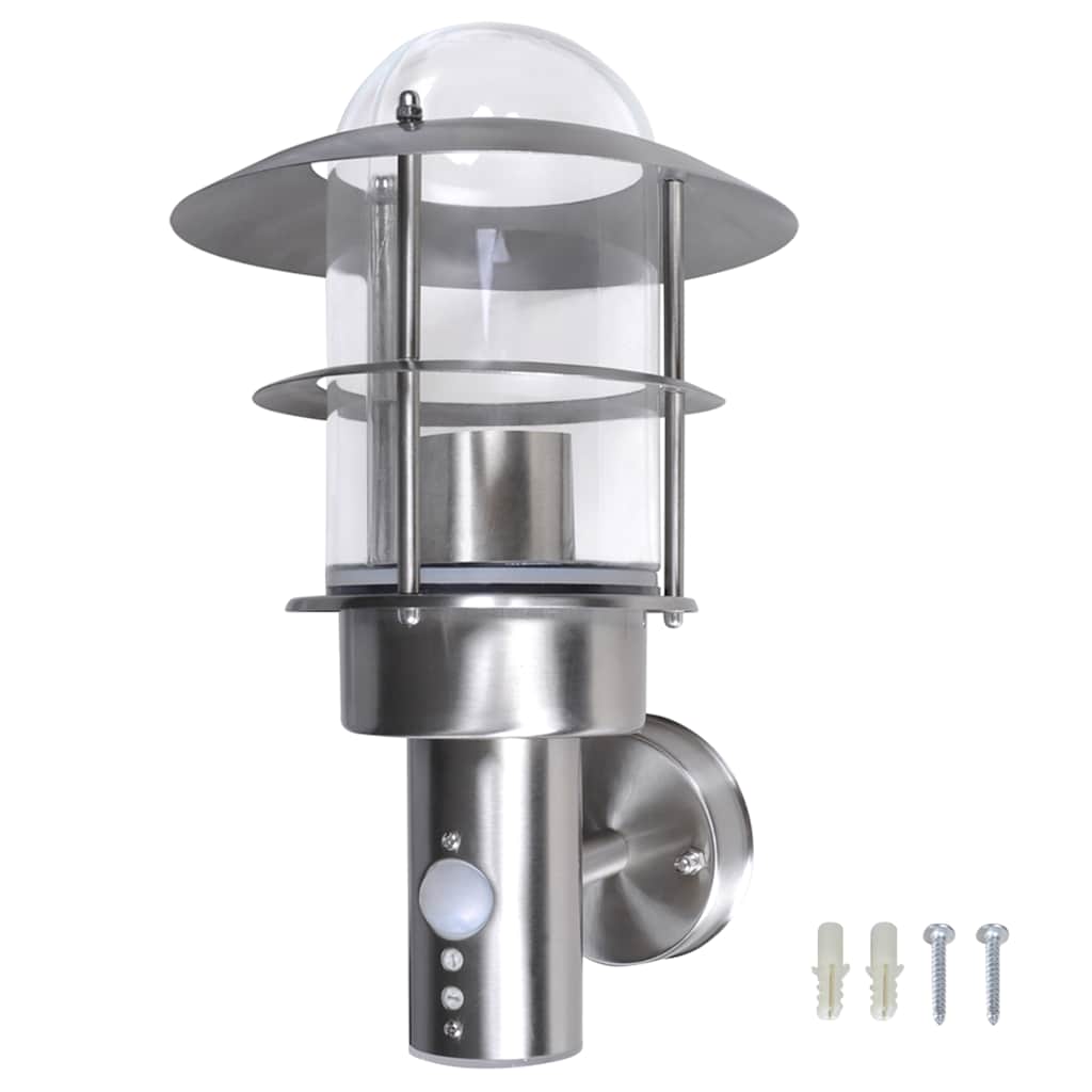 vidaXL Garden Light | Stainless Steel | Stainless Steel and Glass | Standard 3