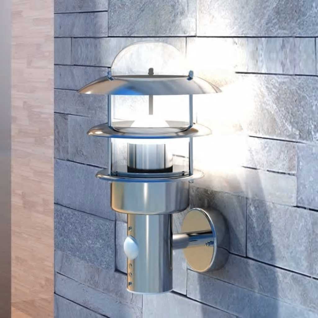 vidaXL Garden Light | Stainless Steel | Stainless Steel and Glass | Standard 5