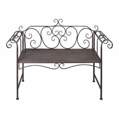 Garden Bench 132 cm Steel Antique