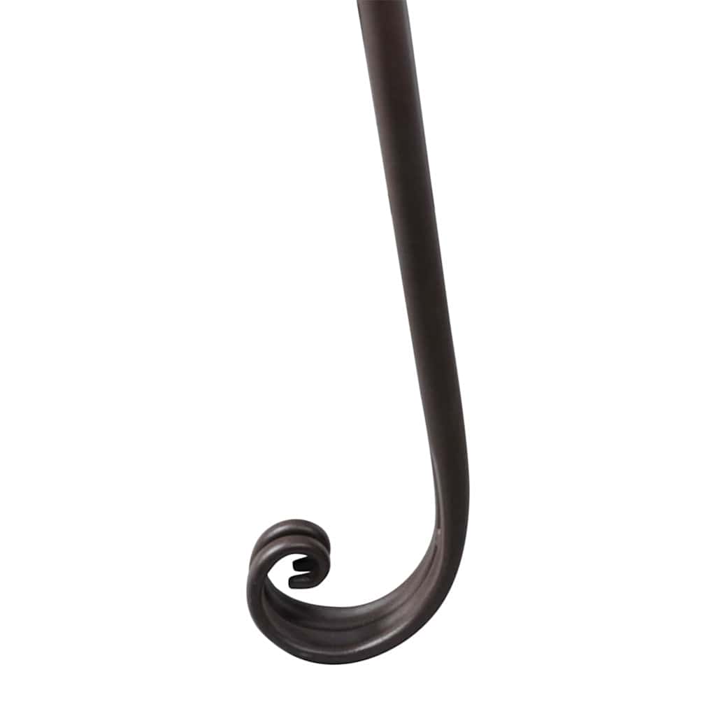 vidaXL Garden Chaise Lounge 128 cm Steel Antique Brown 3